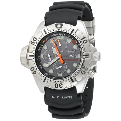 Citizen Aqualand Stainless Steel Rubber Dive Watch