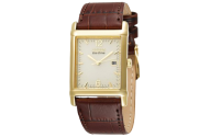Citizen Eco-Drive Gold-Tone Leather Watch